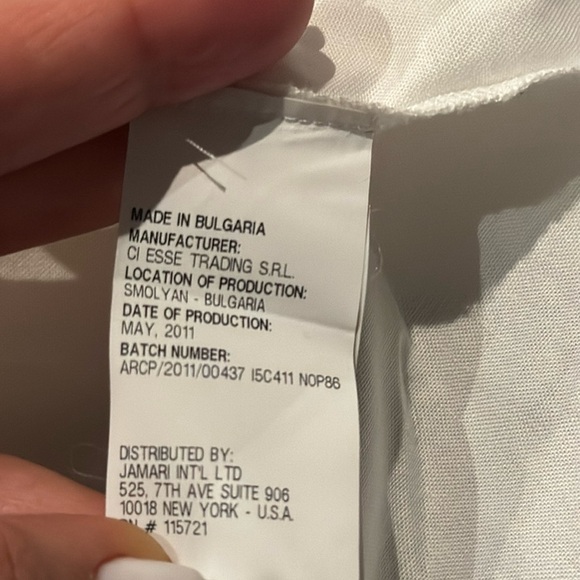 Moschino Bambino White Button Down Shirt 5A - Picture 5 of 7